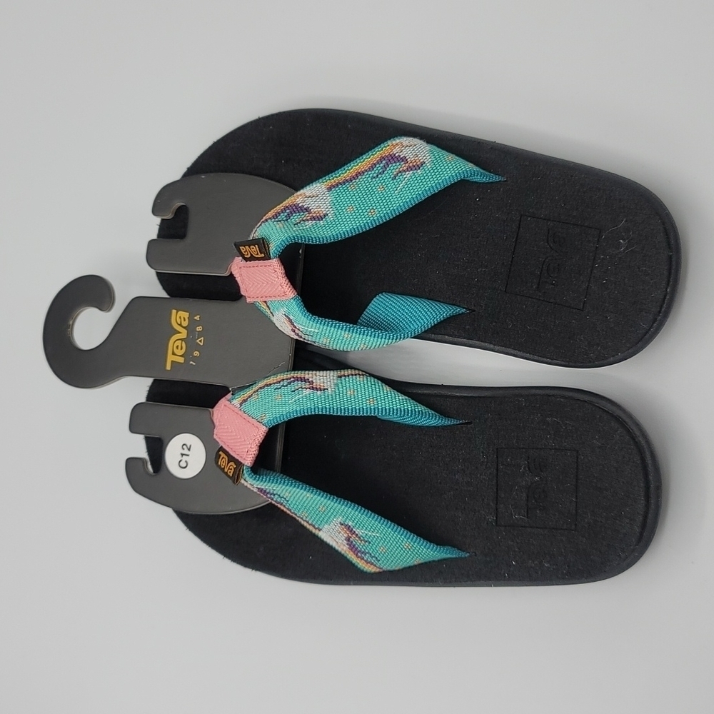 Teva girls slip on sandals size 12 C